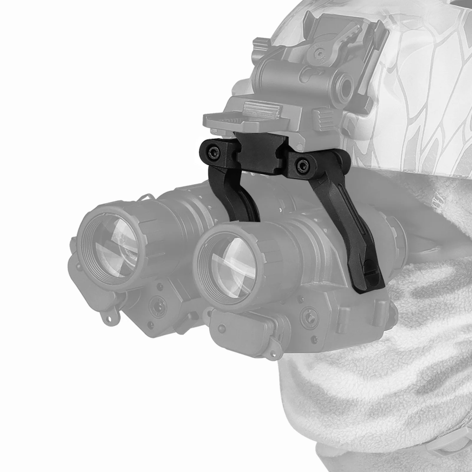 

NVG Mount Dual J ARM Dovetail Mount for PVS 14 Night Vision Binoculars/Monoculars Adjustable Adapter POM- High Strength Plastic