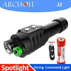 ARCHON  J2 / J1 Diving Flashlight  Lights Profession Diving Lights Underwater Lamp 100m  Instructor Diving Flashlight