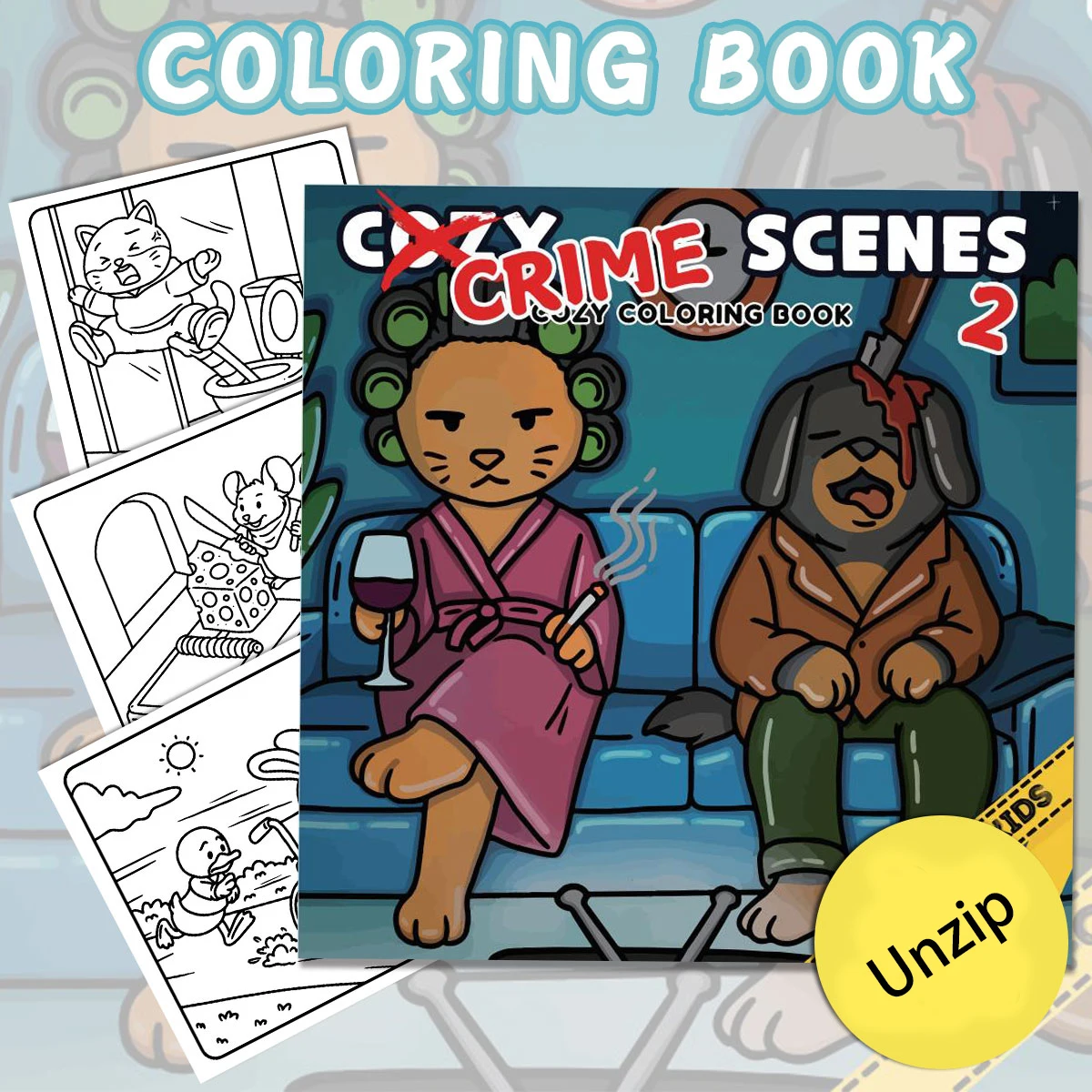 Cozy Spaces Coloring Books, Charming Scenes, Easy Coloring, For Home Parent - Child DIY, Relax, Unwind, Boost Creativity