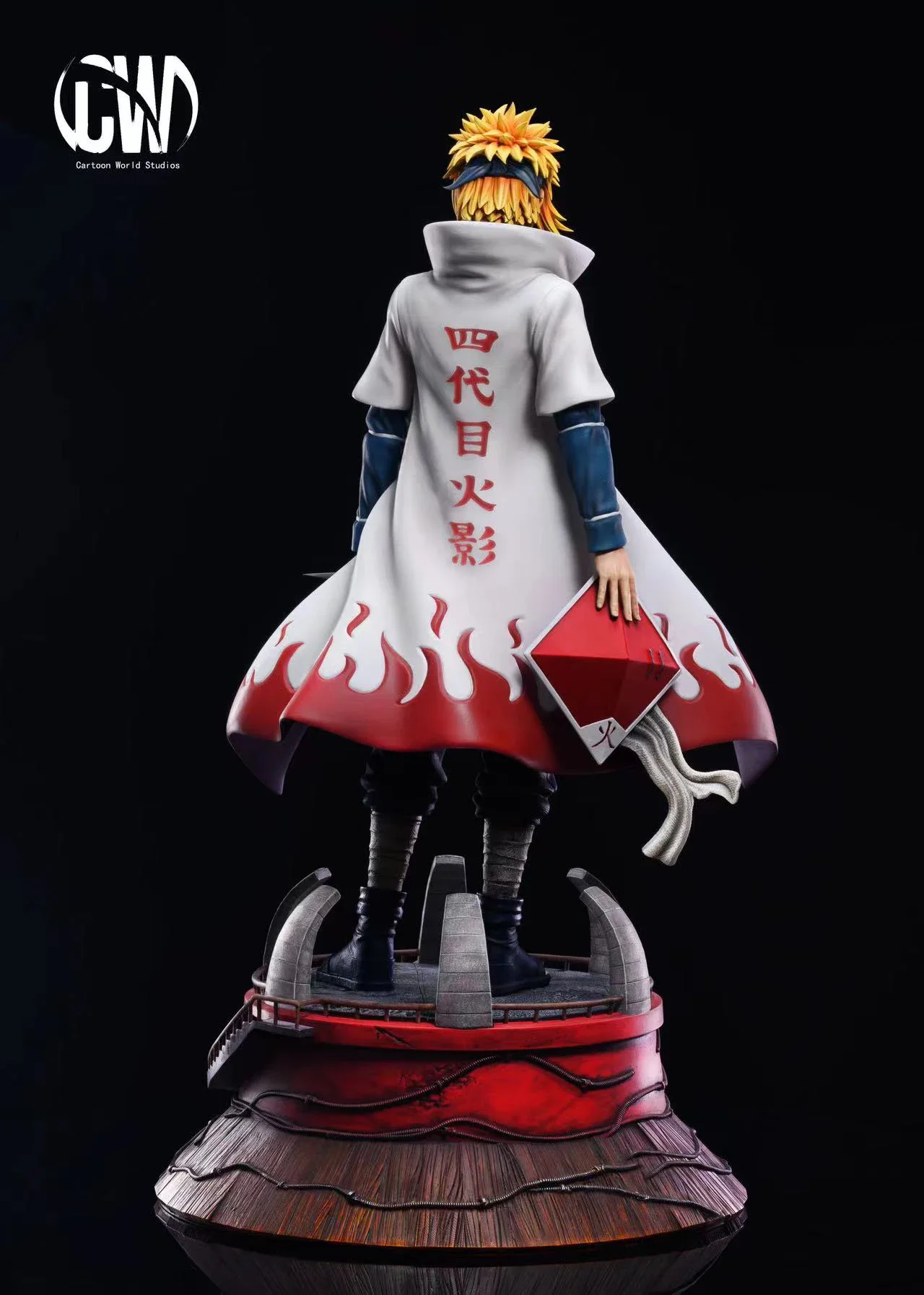 Stock Genuine CW Naruto Namikaze Minato 29CM 1/6 Anime Figure Akatsuki Organization Collection Model Boxed Toy Ornament Figurine