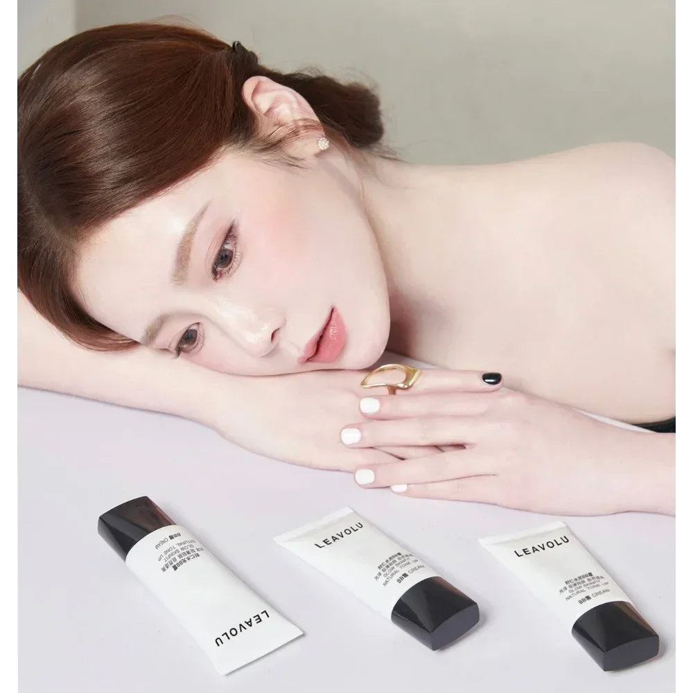 

LEAVOLU Korea Makeup Liquid Foundation Natural Tone Up BB Cream Concealer Moisturizing Lasting Oil-Control Rare Beauty Cosmetics