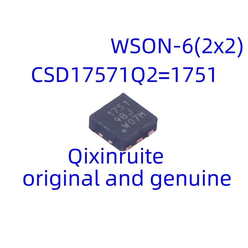 Qixinruite New original CSD17571Q2=1751 WSON-6 (2x2) 1 x N-channel Withstand voltage: 30V Current: 22A MOSFET