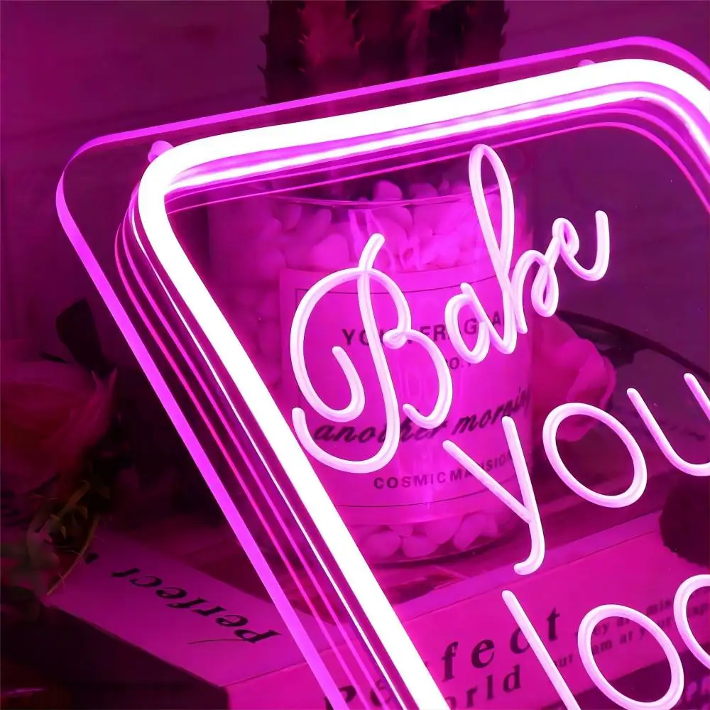 Babe You Look So Cool Neon Sign Engrave Personal Led Lights For Neon Light Wall Decoration Party Supplies Support Customized