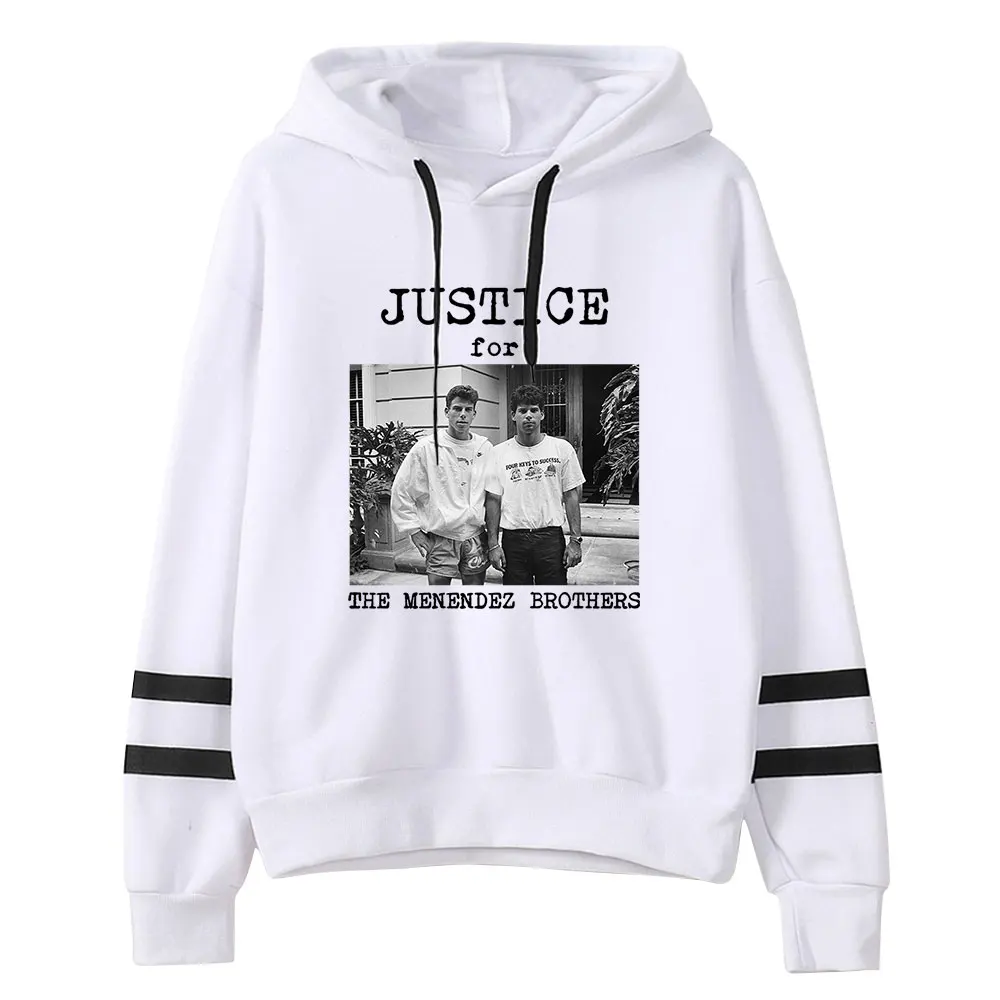 Justice For Menendez Brothers Felpa con cappuccio vintage anni '90 Merch Felpa con cappuccio Felpa alla moda Pullover sportivo Pullover alla moda