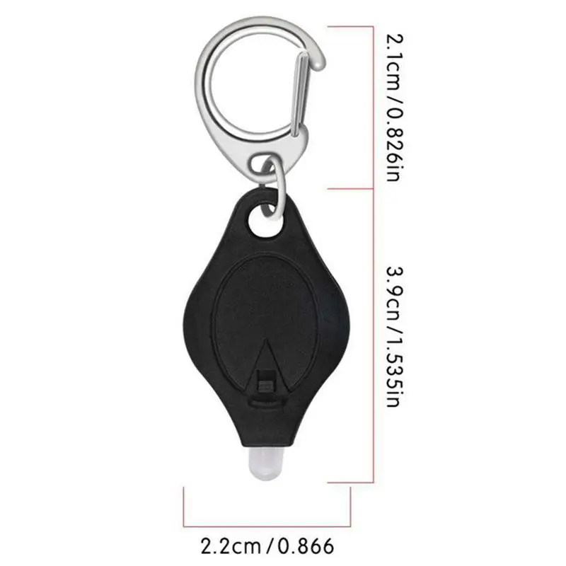 Camping sleutelhanger licht Mini sleutelhanger Knijpknop Licht Mini LED-zaklamp Zaklamp Noodsleutelringlicht voor buiten wandelen