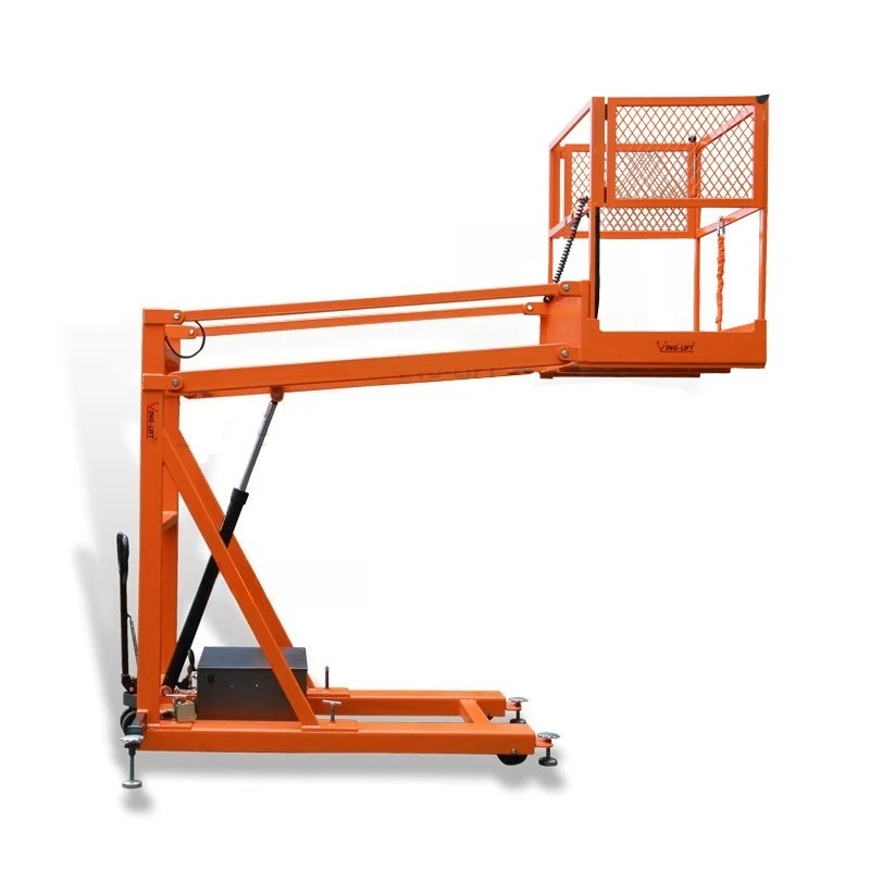 NK28B Gabelstapler, robuste elektrische Hebeplattform, Achsschenkelarm, Personalplattform, Gabelstapler, Betrieb in großer Höhe