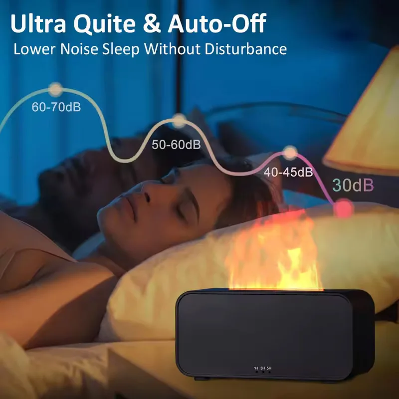 الهواء المرطب الملونة لهب ضوء زيت طبيعي ناشر رائحة USB سطح المكتب المرطب المنزل مكتب العطر ضباب موزع