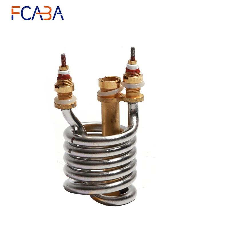 FCABA Electric Heating Faucet Heating Pipe Fittings 220V 3000W Instant Heater Parts Stainless Steel Equipment
