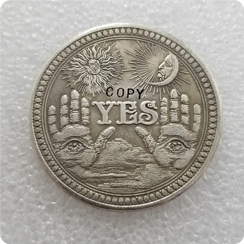 YES or NO Letter Ornaments Collection Arts Gifts Souvenir Commemorative Hobo Nickel Coin