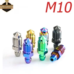 FLAWLESSTI M10x1.0 1.25 Pitch Gr5 Titanium Bleeder Bolt For Brembo RCS CC