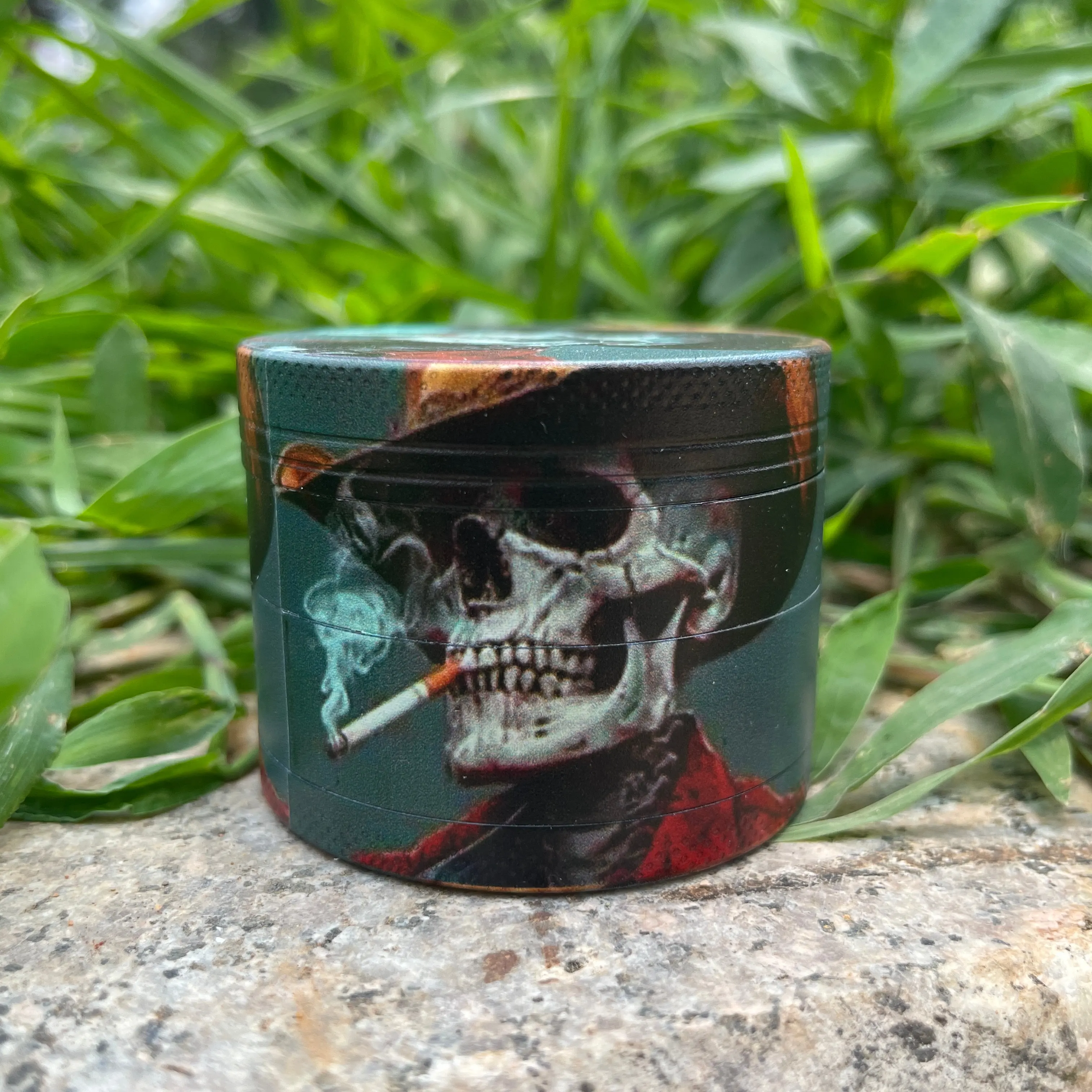 Moedor de Tabaco com Impressão de Caveira de 2 polegadas/50mm, Acessórios para Fumar