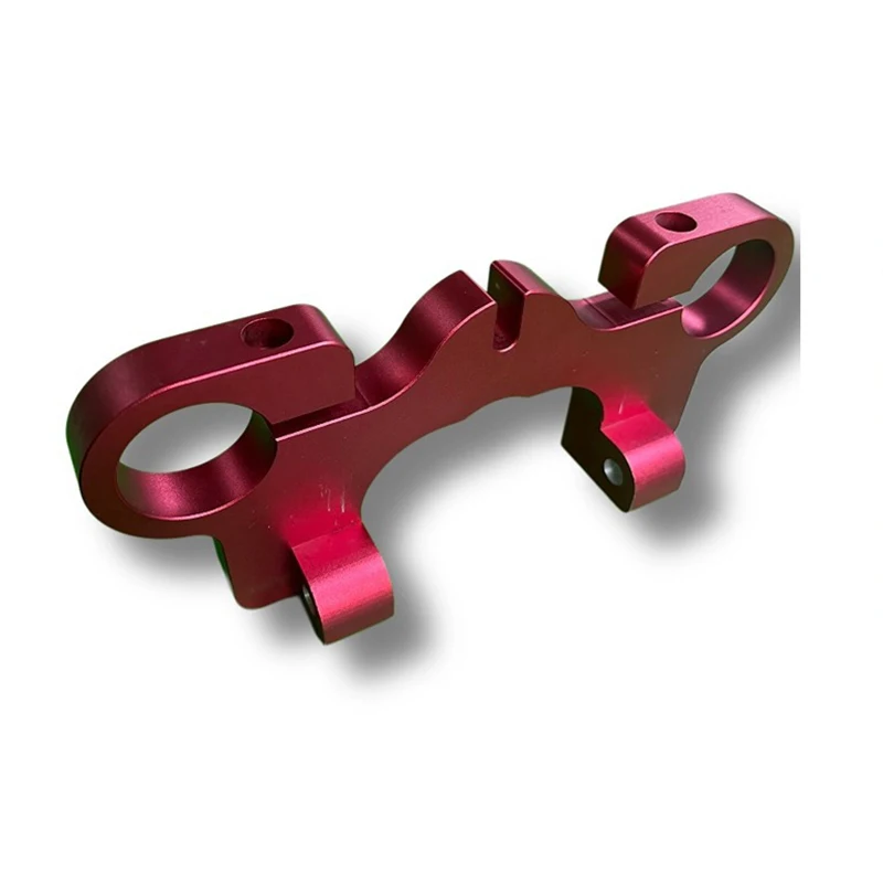 Placas superiores e inferiores de fresado CNC personalizadas de máquina de dirección de motocicleta, accesorios de motocicleta modificados personalizados mecanizados CNC