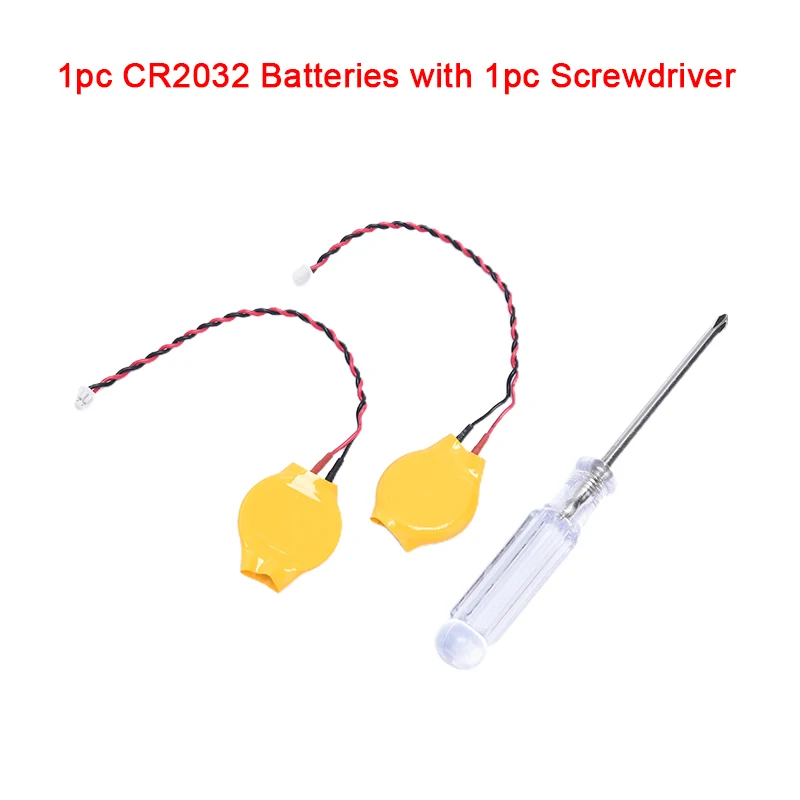 

New CR2032 2032 battery wire 2pin Laptop motherboard BIOS CMOS battery with wire disassemble battery Accessories & Parts