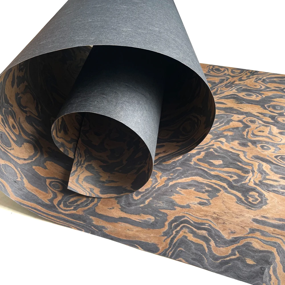 RetroTechnology Holzfurnier Möbelschrankfurnier Renovieren Sie die Haut DIY handgefertigtes Holzfurnier Schwarze Walnussplatte Kraftpapier – Detail 2