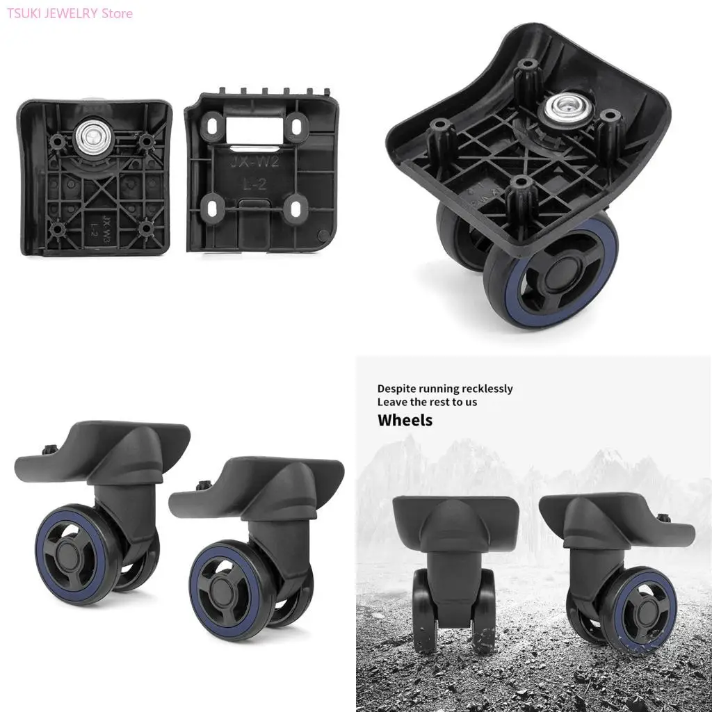 62KE 4PCS Practical Travel Luggage Replacement Set Enhancing Grip Pattern For Smooth Rolling On All Surfaces