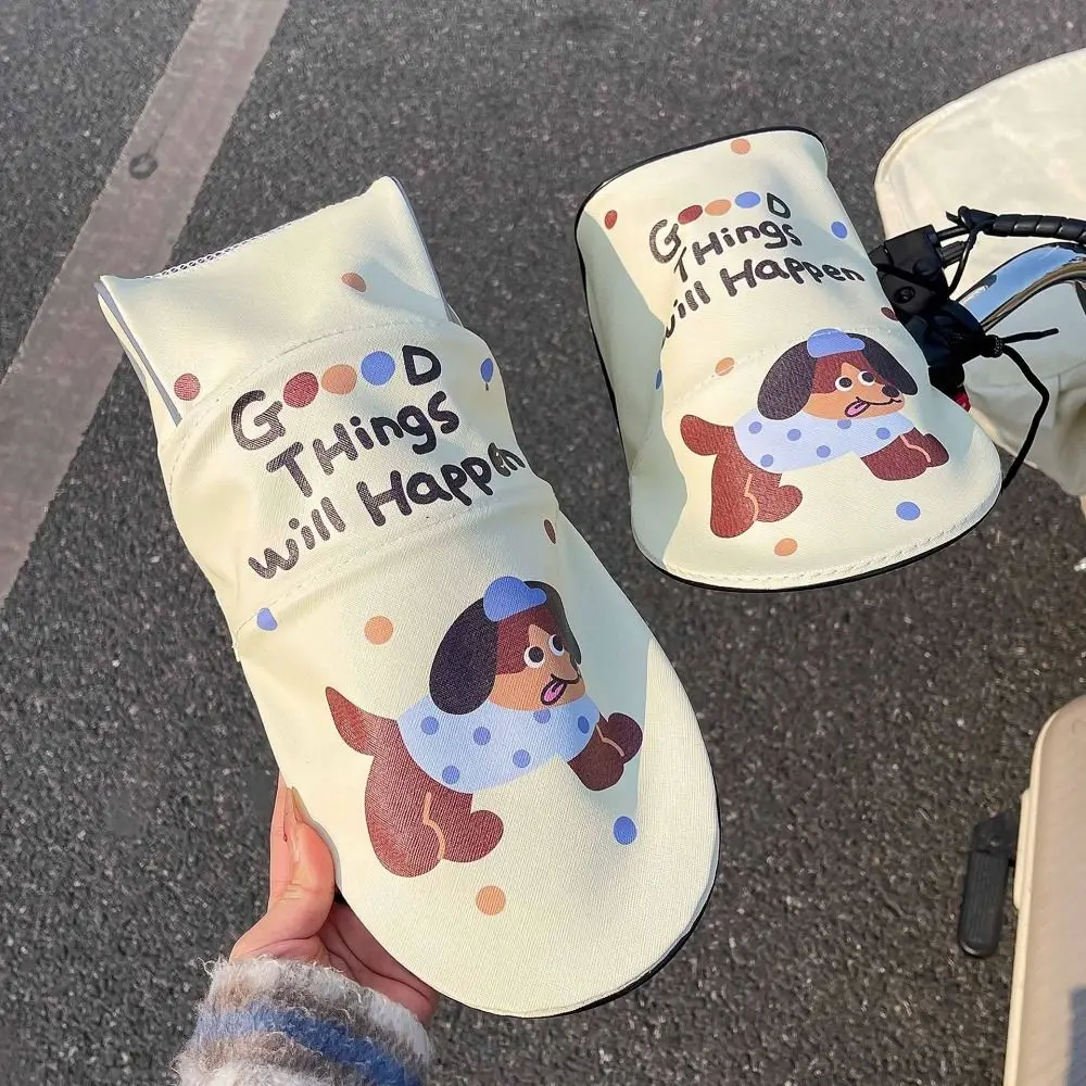 

3D-дизайн, дышащие перчатки для руля мотоцикла, защита от солнца, утепленные муфты для электроскутеров, короткие/длинные, комфортные