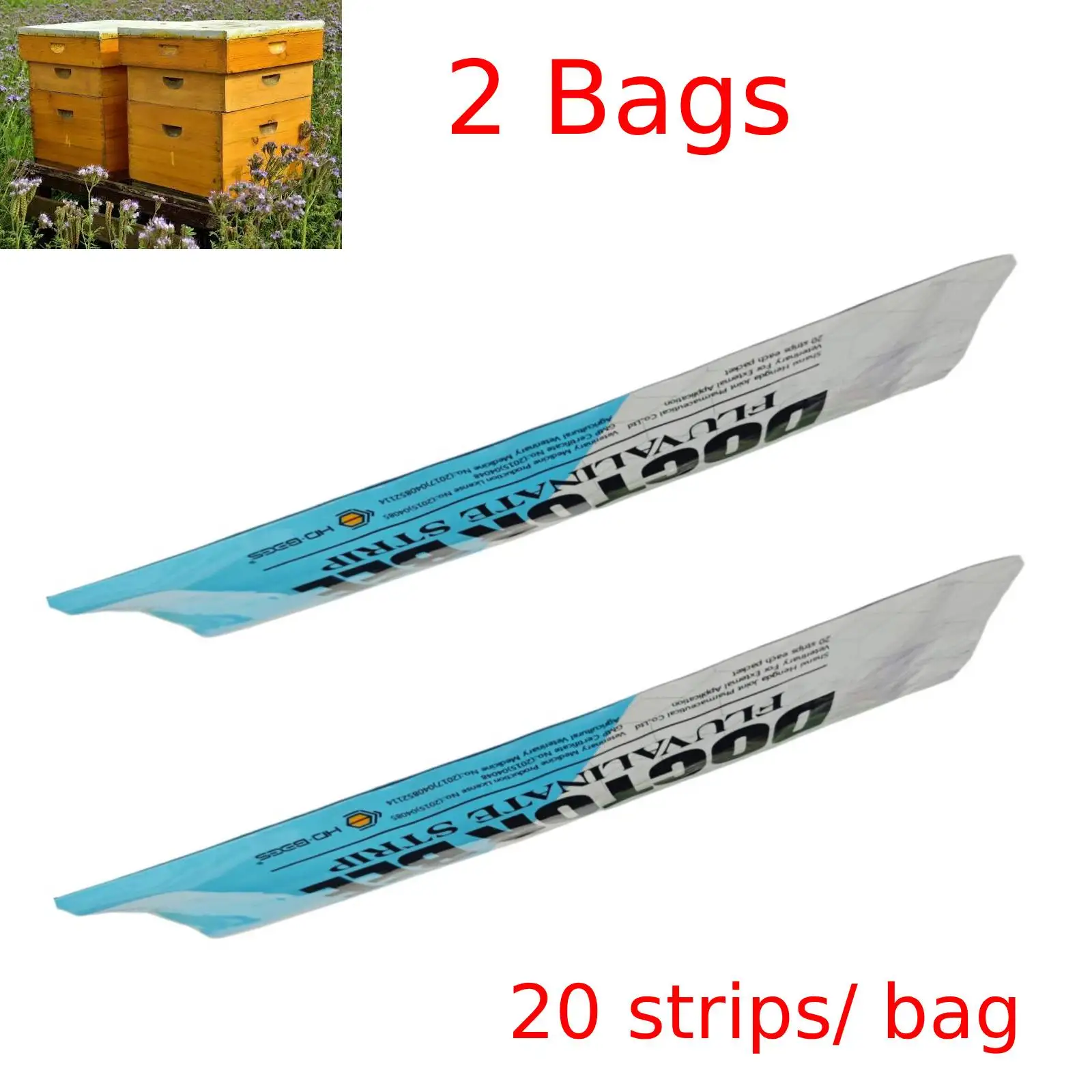 2 Packs Beekeeping Material 20 Strips/ Pack Beekeeive Frame Plastic Strips Beekeeping Supplies