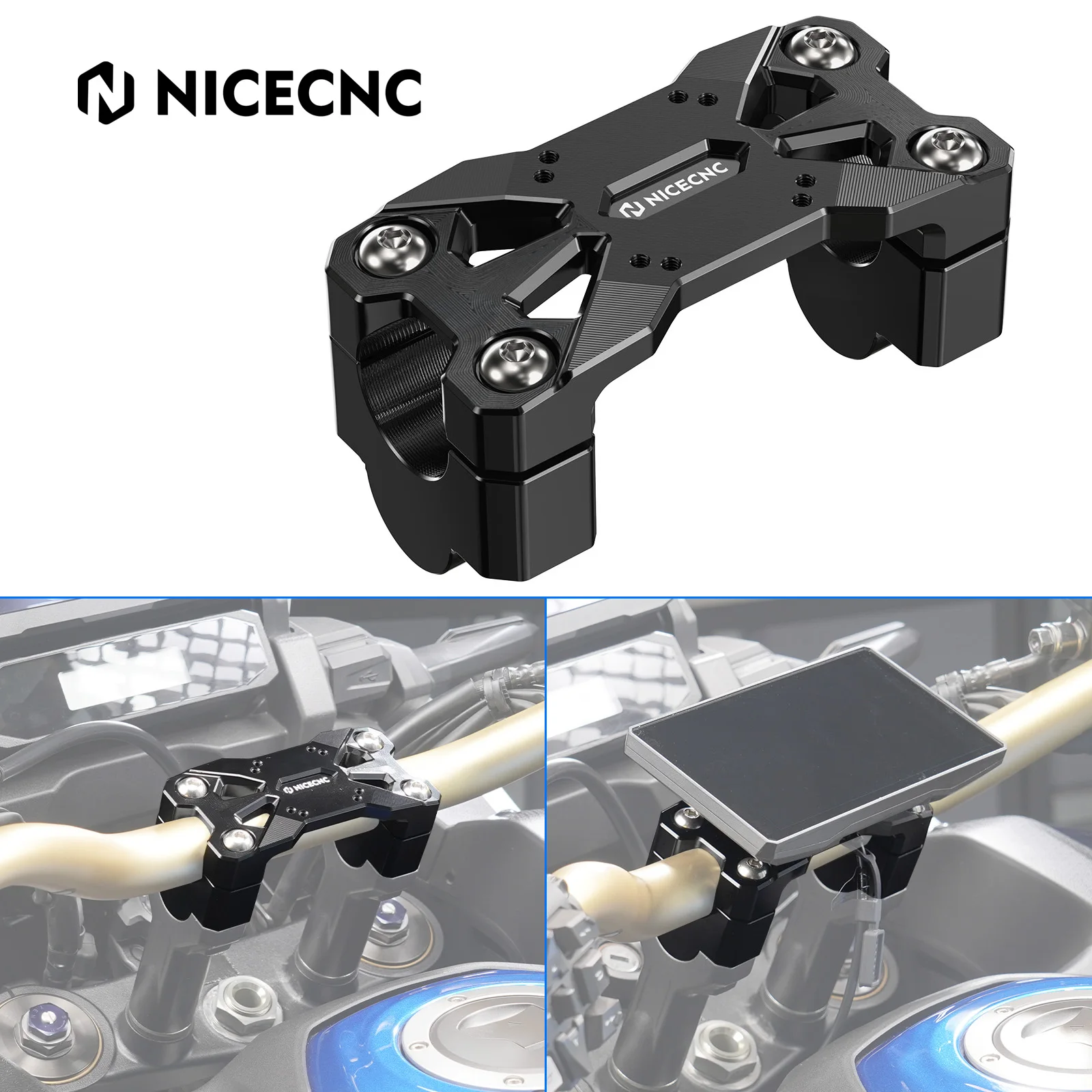 

Motorcycle GPS Phone Holder AMPS Pattern 25mm Handlebar Risers Mount Clamp for Honda CRF1100L Africa Twin/Adventure 2020-2025