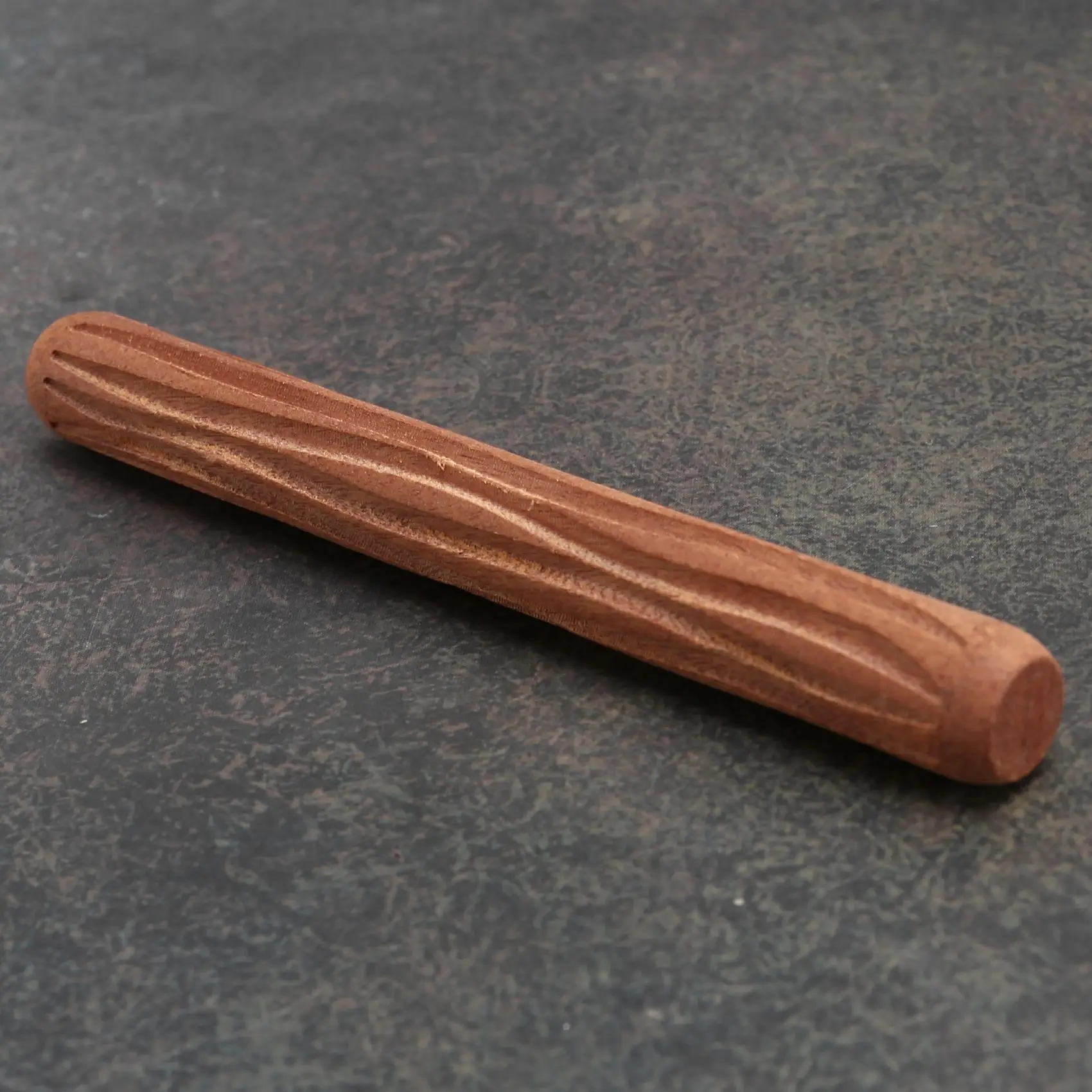 AT02-2Pcs Clay Modeling Pattern Rollers, Cobblestone Wood Grain Pattern Clay Rolling Pin Textured Hand Roller Pottery Tools