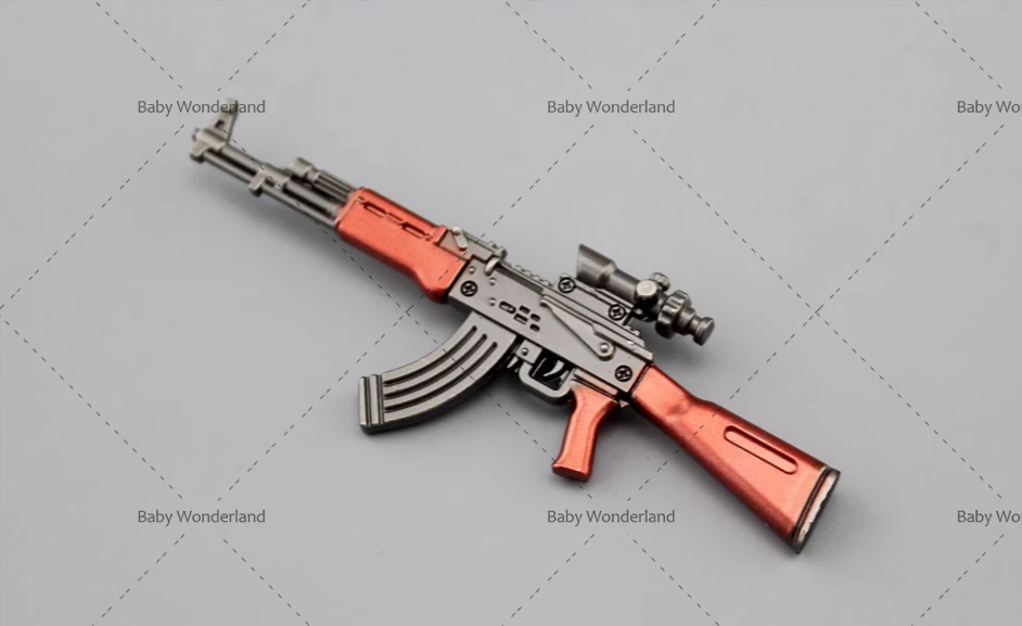 In Stock 1/12 Ratio AKM Automatic Rifle Soldier Weapon Model Scene Embellishment Dummy Fitting For A 6-Inch Action Figure Body