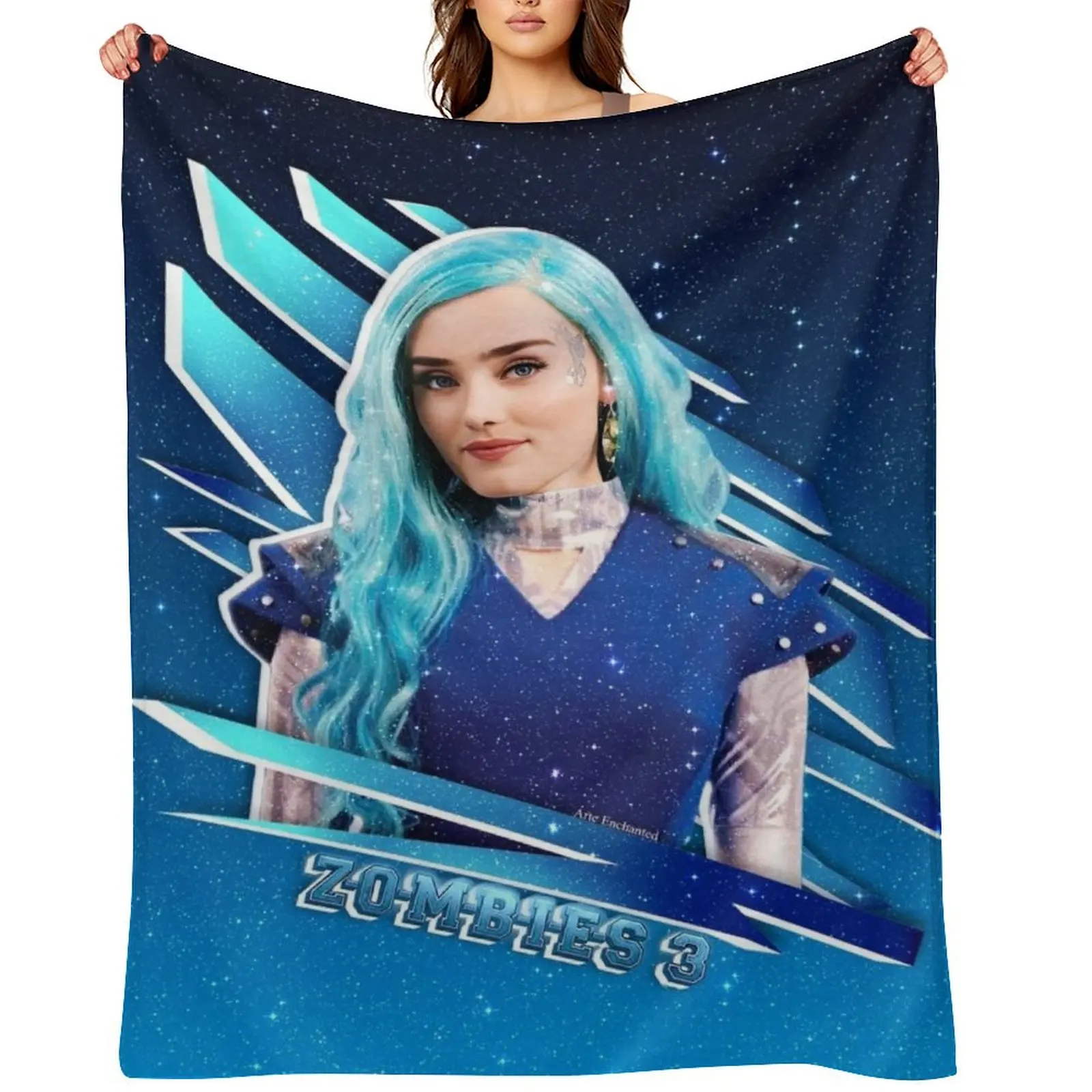 

Zombies 3 - Addison Alien - Galaxy Star Throw Blanket For Baby Summer Beddings blankets and throws Bed covers Blankets