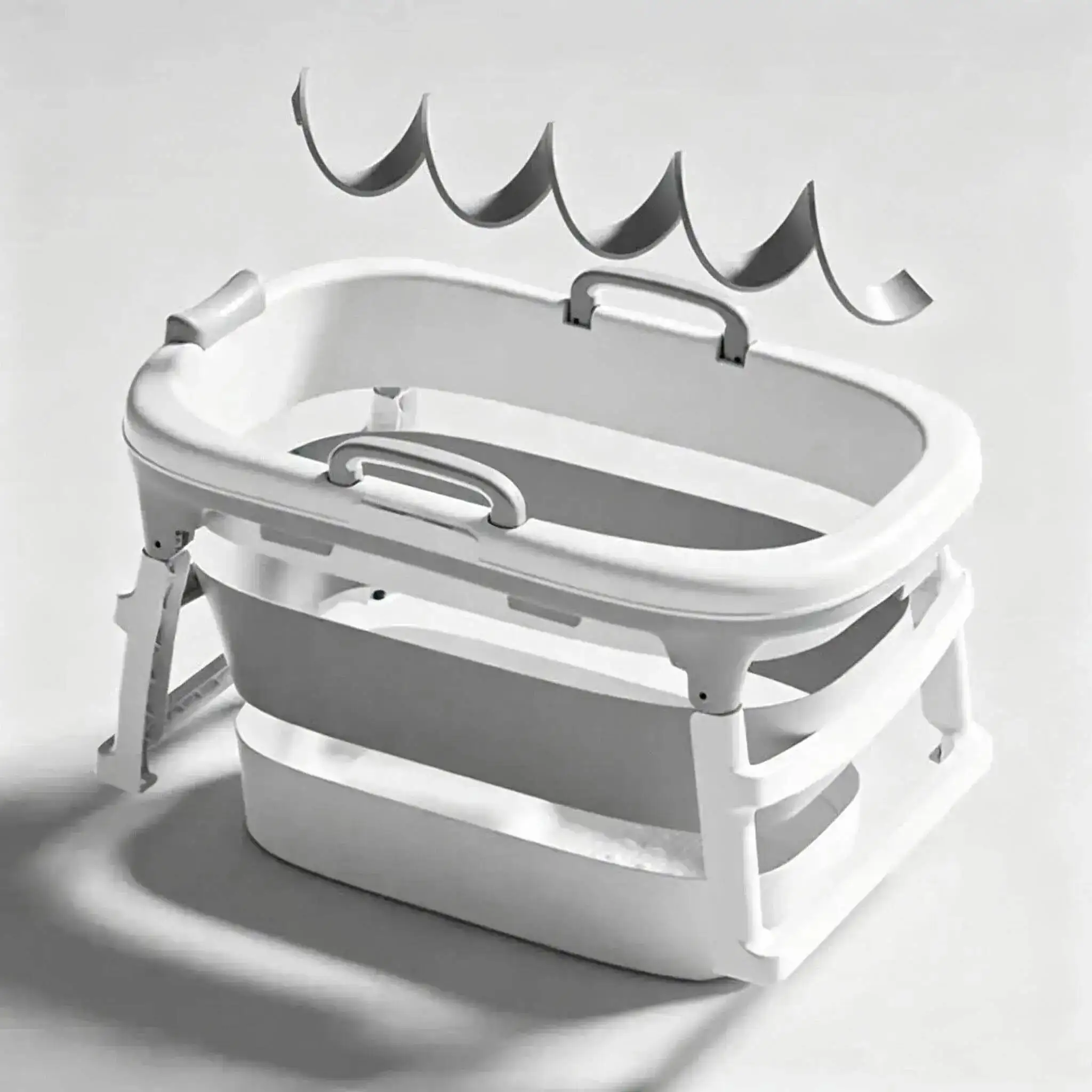 Multi-functional Bathtub for Home Full-body Steam Function Bathtubs with Lid Modern Creative Household Plastic Tubs for Adults