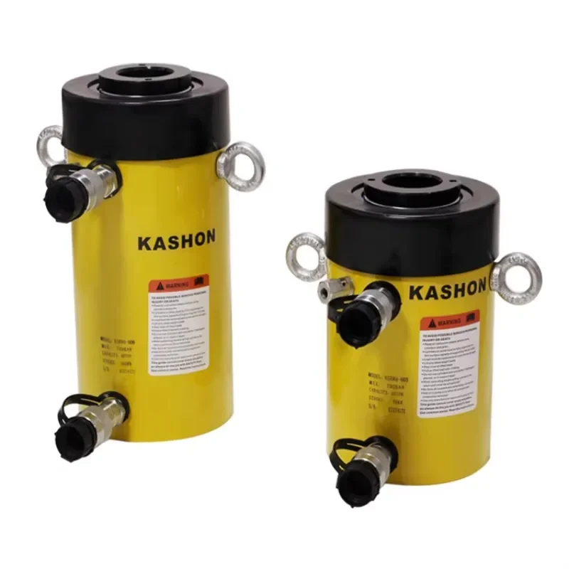 Enerpac نفس المزدوج المفعول 60 طن مقبس أسطوانة الرم الهيدروليكي المجوف مع خيط الياقة