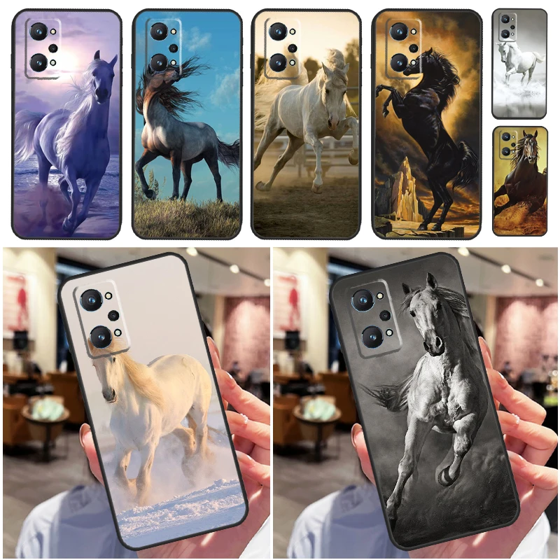 Galloping Horse For OPPO Realme C33 C55 C35 C31 C30 C21Y C25 C11 C15 GT Neo 5 3T 2T 8 9 10 11 Pro Plus Case