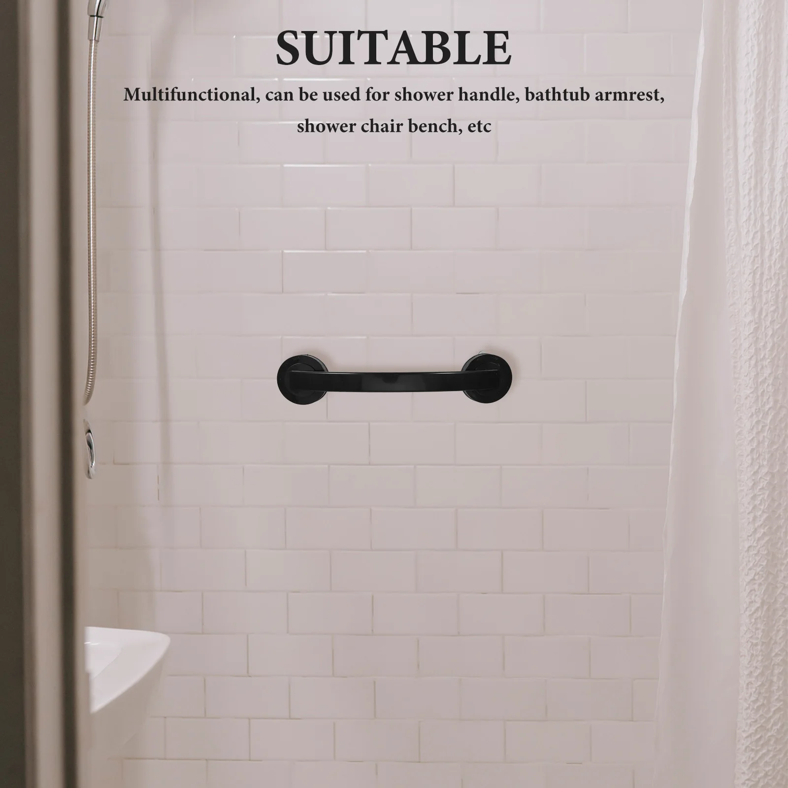 

Bathroom Handrail Safe Shower Grab Bar Lengthen Non-skid Handles Abs Bars Elderly Handrail Bathtubs Toilet Handicap Bars Seniors
