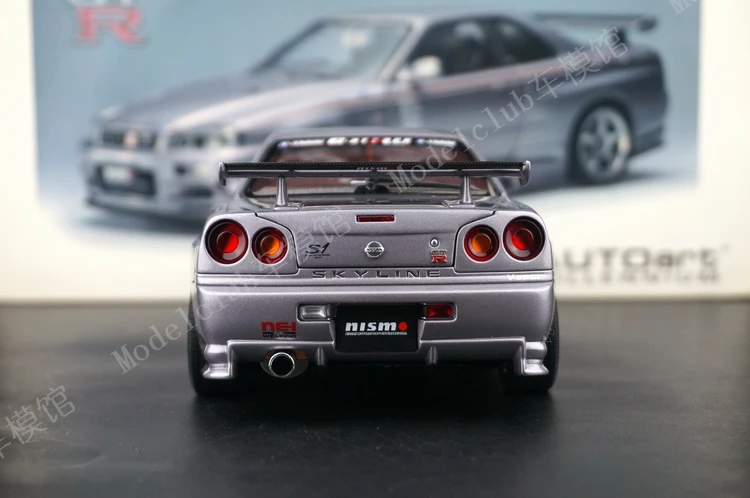 Autoart 1:18 R34 S-tune Series JDM Alloy Full Open Limited Edition Resin Metal Model Ornament Toy Birthday Gift