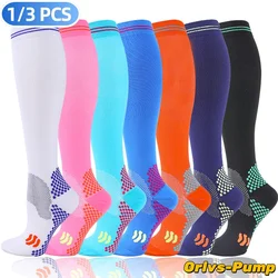 Men's Compression Socks Sport Soccer Non-slip Varicose Vein Fatigue Relief Leg Outdoor Cycling Presure Elasticity Running Socks