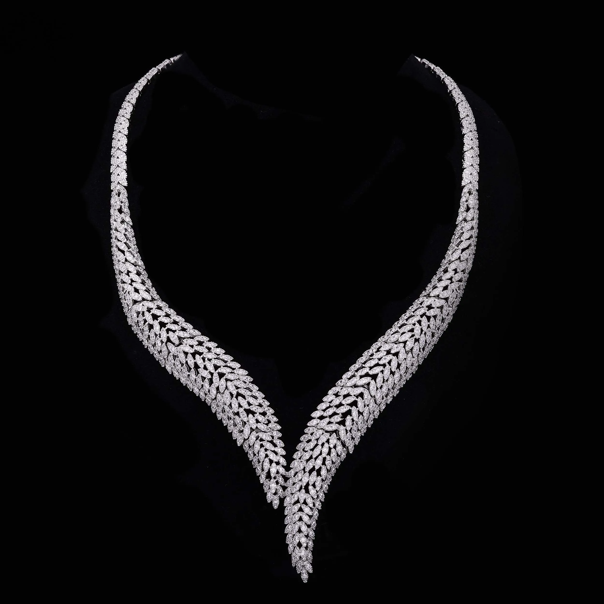 2024 hot selling 4-piece cubic zirconia bridal wedding jewelry set, Dubai, Saudi Arabia women's party banquet jewelry set