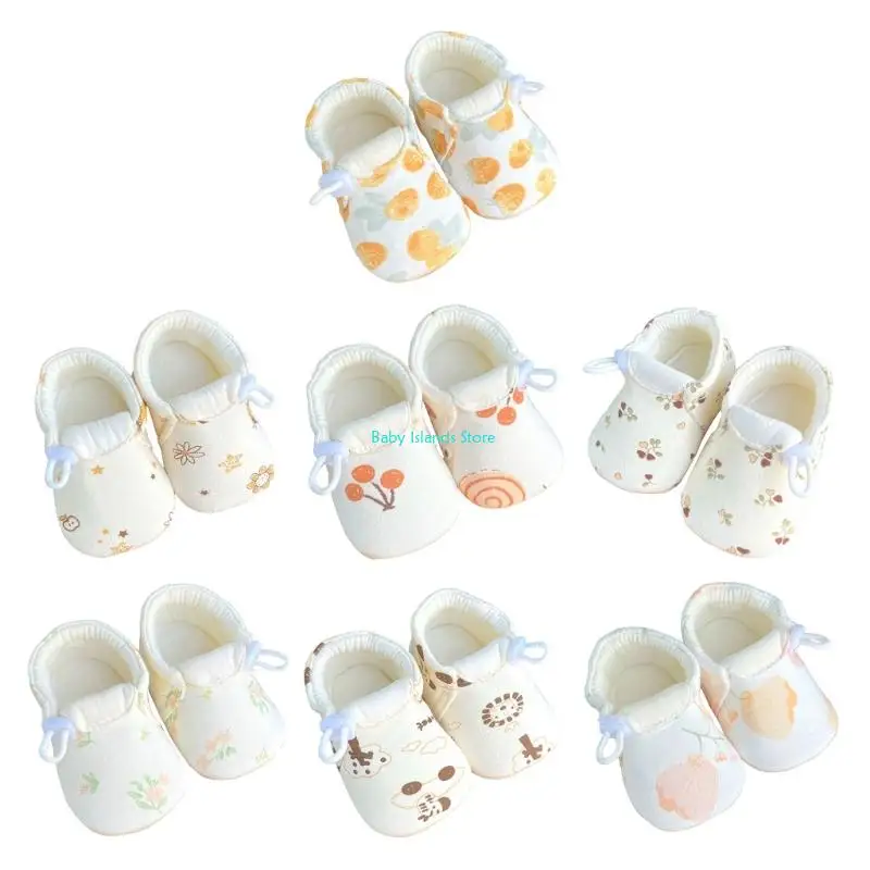 

K92D Baby First Walkers Cotton Shoes Soft Soles Not Slip Designs Multiple Color Option