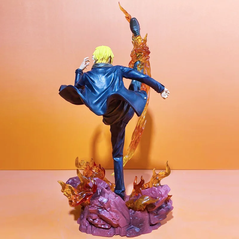 Manga uma peça sanji figuras pvc gk estátua figuras de ação coleção ornamento modelo brinquedos estatueta crianças presentes natal