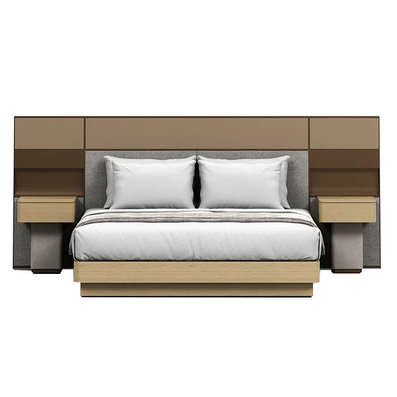 

Bamboo pattern, guest room, hotel, board bed, screen flip