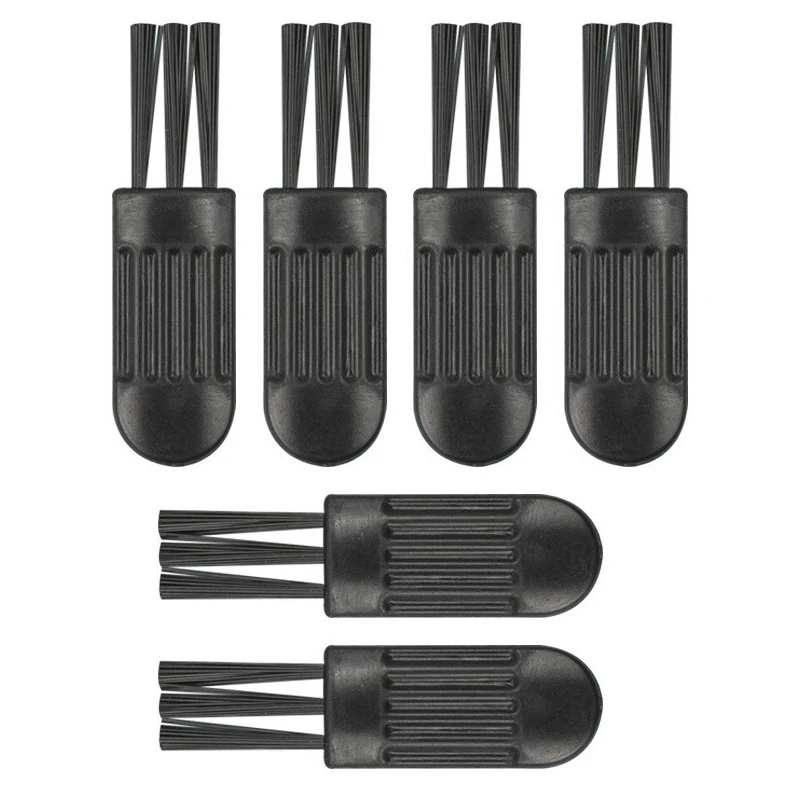 10Pcs 3.5ซม.สีดำขนาดเล็กแปรงมีดโกนแปรงทำความสะอาดคีย์บอร์ดไนลอนพลาสติกขนาดเล็กแปรงคอมพิวเตอร์แป้นพิมพ์ป้องกันฝุ่นอุปกรณ์กำจัด