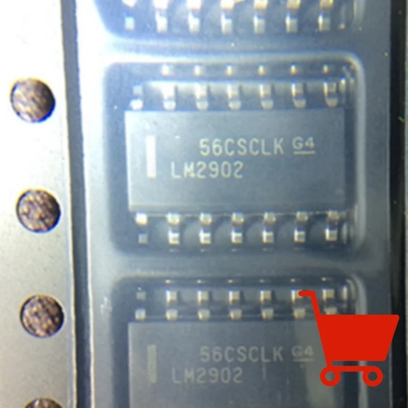 5pcs/lot LM2902 LM2902DR IC Original Genuine Four-Way Operational Amplifier Chip Packing 14-SOPIn Stock