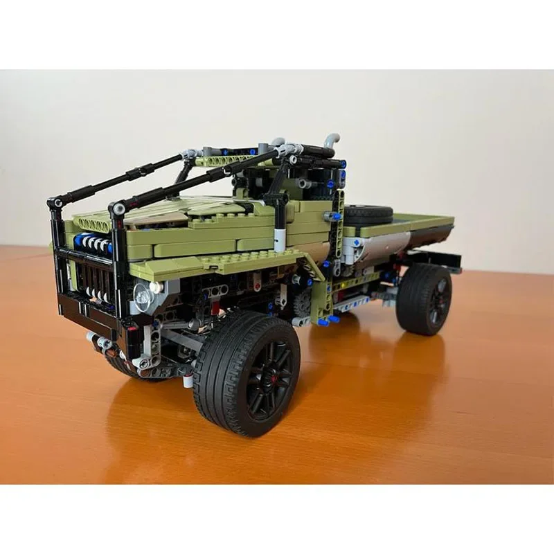 

MOC-114852 Classic 90s Cargo Transport Truck Racing Brick Model 1672 PartsMOC Creative Boys Kids Birthday Toy Gift