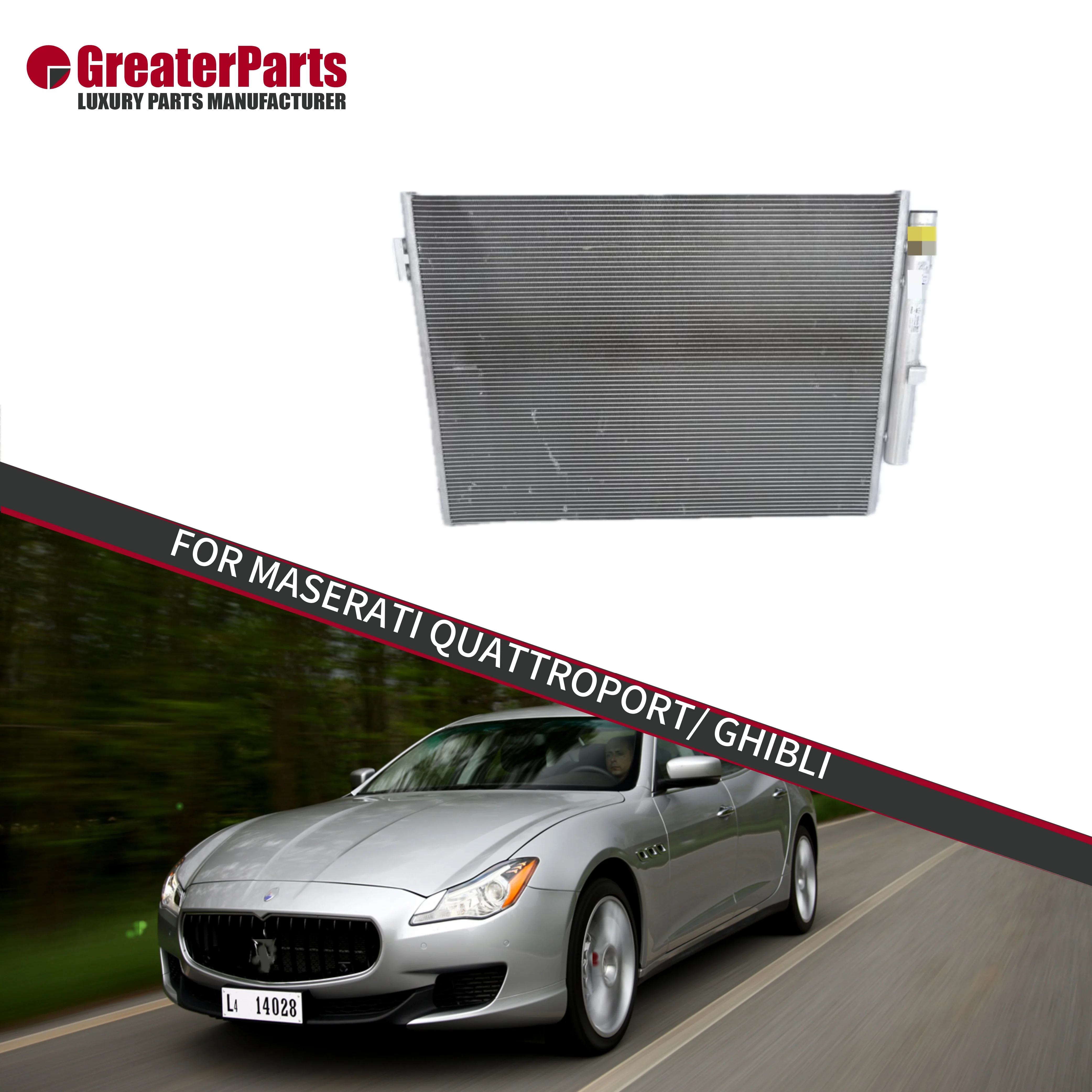 

For Maserati Ghibli Quattroporte 2014-2017 OEM Auto Car Air Condensers Fit for 2017+ Years 670009820 Aftermarket Replacement