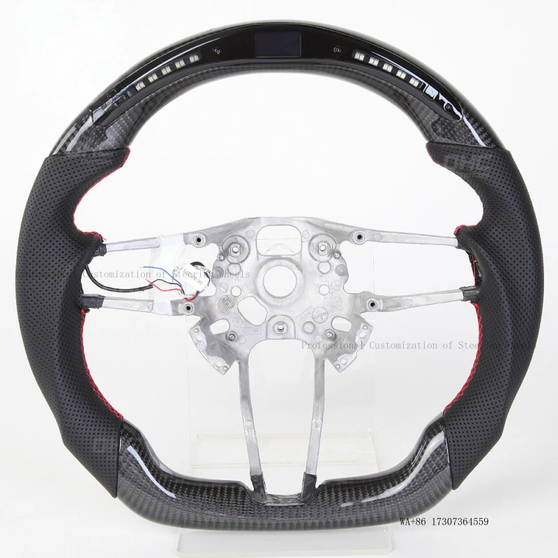 Hot 15-21 models of for 911, Panamera, 718, Cayenne, Macan modified carbon fiber LED car steering wheel