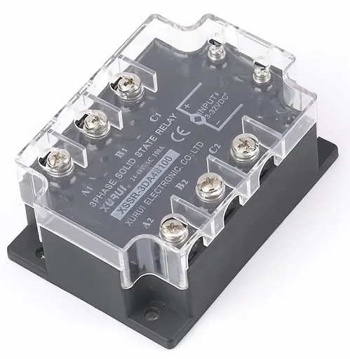 XURUI 3 phase ac 12v  solid stae relay 100a