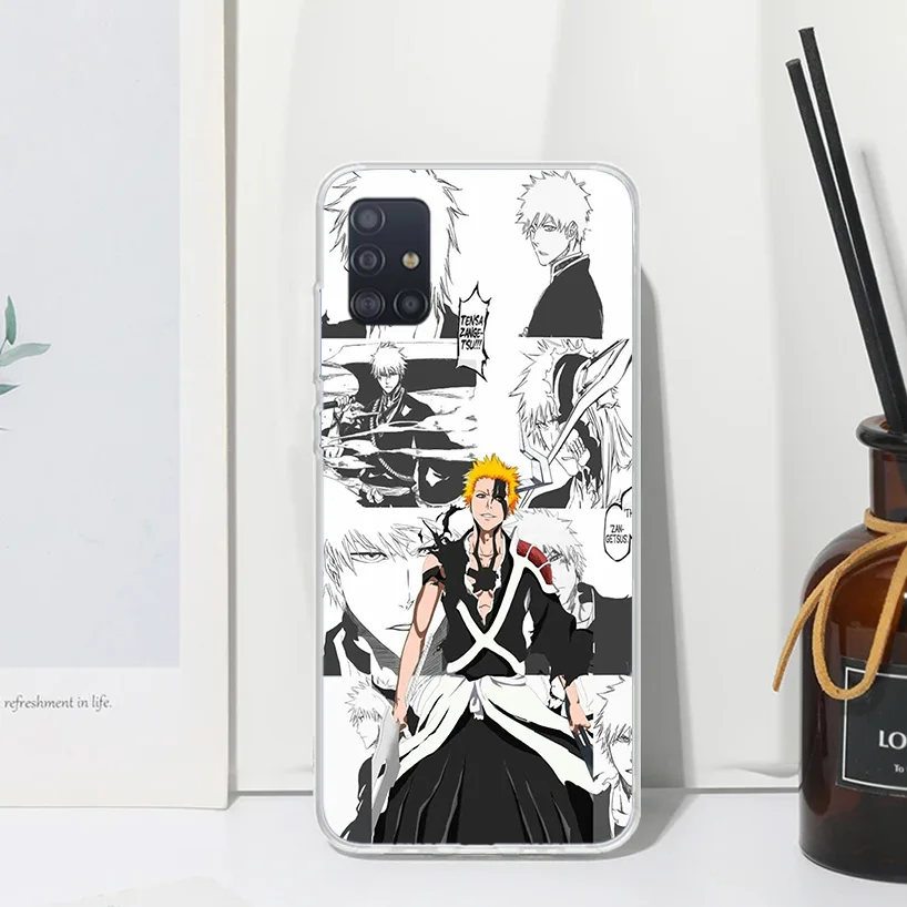 Ichigo Kenpachi Отбеливатель Аниме чехол для телефона Samsung A51 A41 A31 A21S A11 A01 A71 A50S A40 A30S A20E A10S A70 A6 A7 A8 A9 Plus Ba