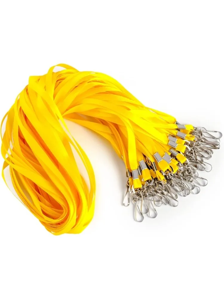 

Lanyard Bulk Lanyards for Badges Flat Lanyard with Badge Clip Swivel Hook 50 Pack