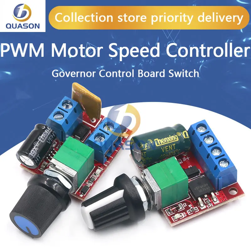 Mini DC-DC 4.5V-35V 5A 90W PWM DC Motor Speed Controller Module Speed Regulator Control Adjust Board Switch 12V 24V PN35