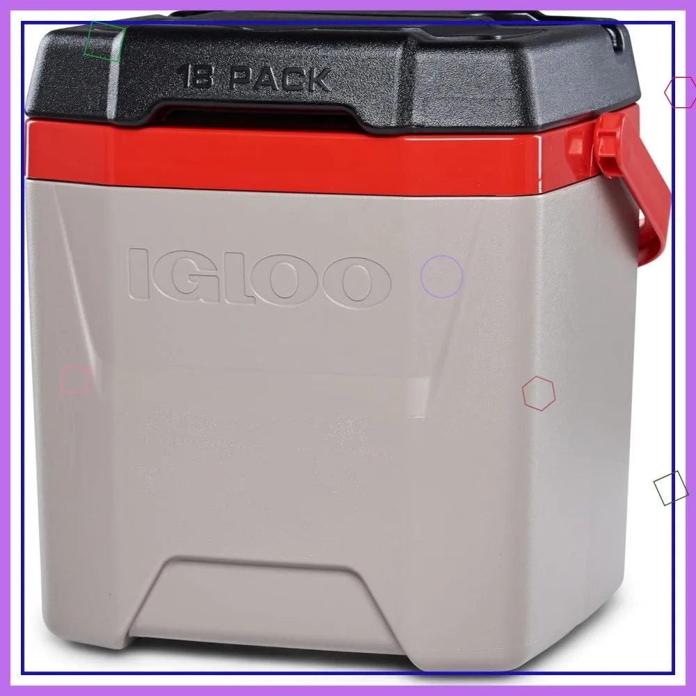 

Insulated Ice Chest with Lockable Lid, Cup Holders & Dry Storage - Portable Cooler for Outdoor Adventures