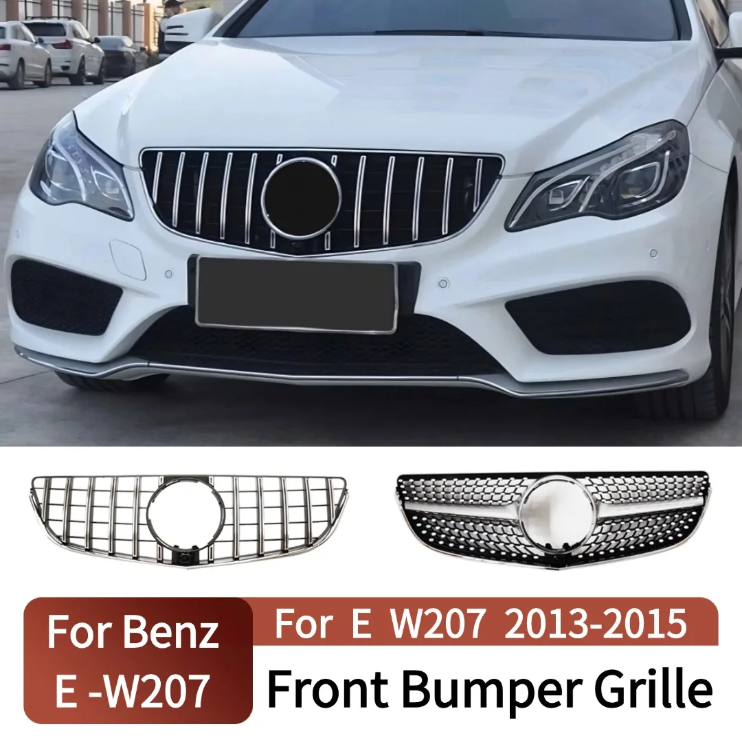 

Front Inlet Mask Grille Bumper Grill Tuning Accessories For Mercedes Benz E Coupe W207 C207 A207 2013-2015 GT Stars Style