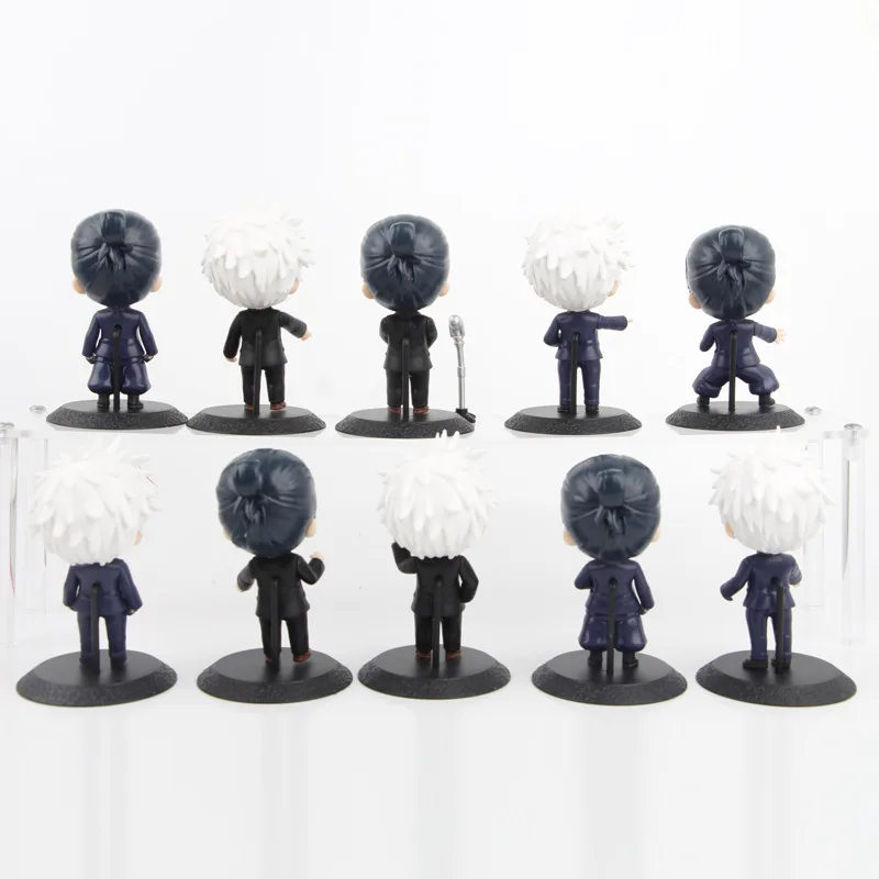 10 12Pcs/Set Anime Jujutsu Kaisen Figure Gojo Satoru PVC Collect Model Ornaments Kids Toys Gift