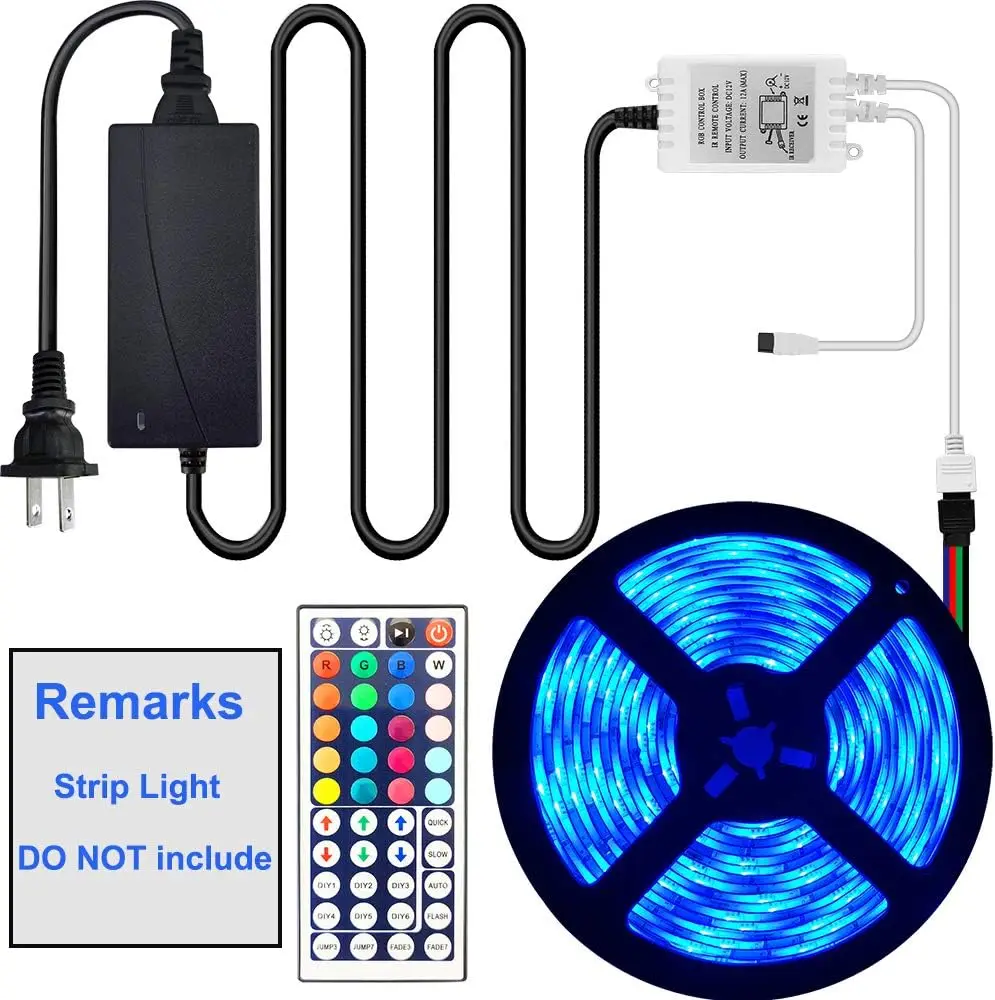 LED Strip Adapter With Wireless RGB Controller DC12V 5A Power Supply IR Remote Control For RGB Diode Tape Flexible Ribbon Light