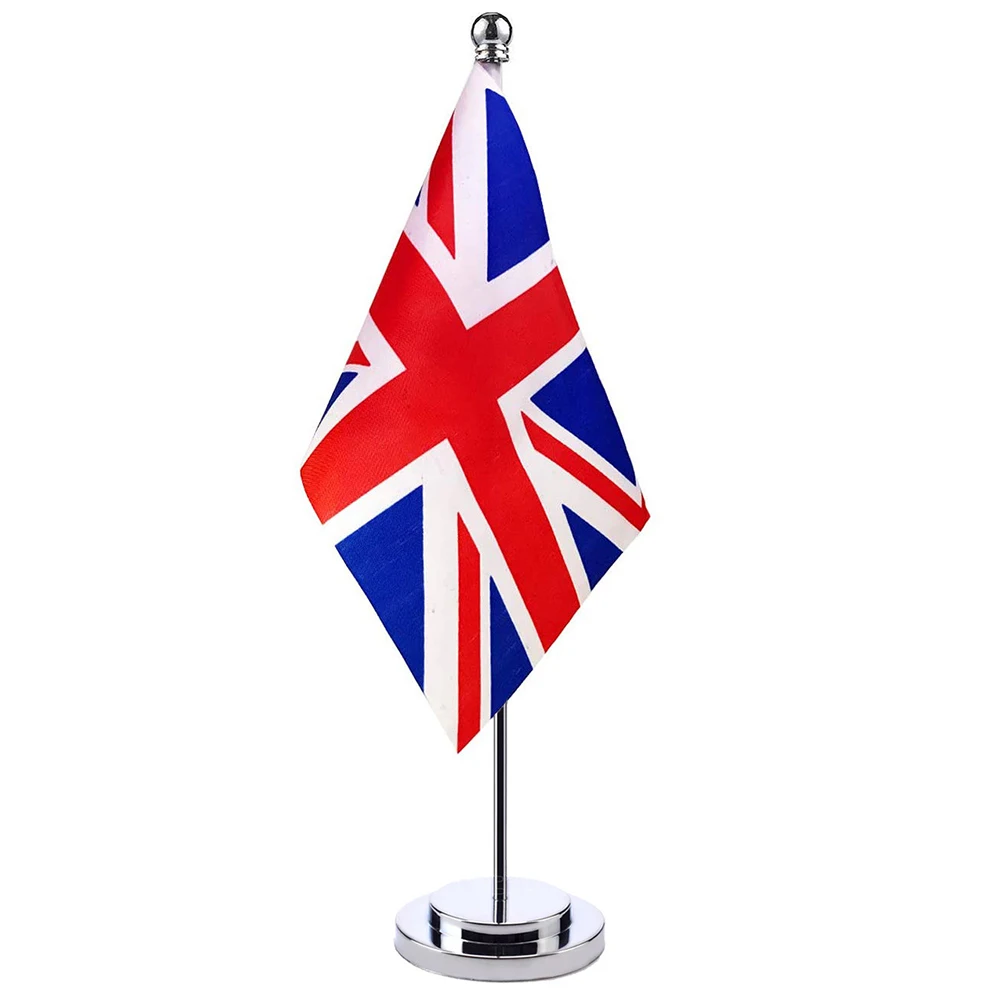 Bandera de escritorio de oficina xvggdg, 14x21cm, bandera nacional del Reino Unido, Union Jack, pancarta del país de Inglaterra británica