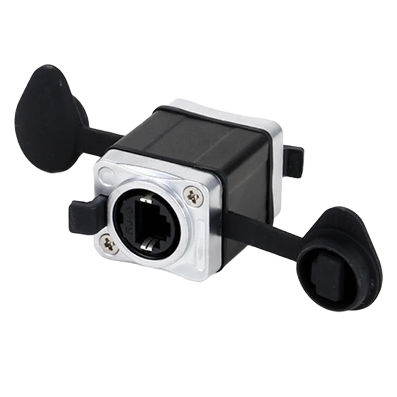 Acoplador de paso RJ45 de ABJF-1Pcs, adaptador de extensión Ethernet convertidor de acoplador recto hembra de red STP RJ45 CAT6